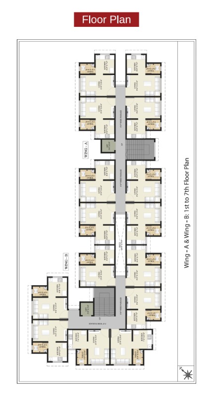 Wing A & Wing B 1st to 7th Floor