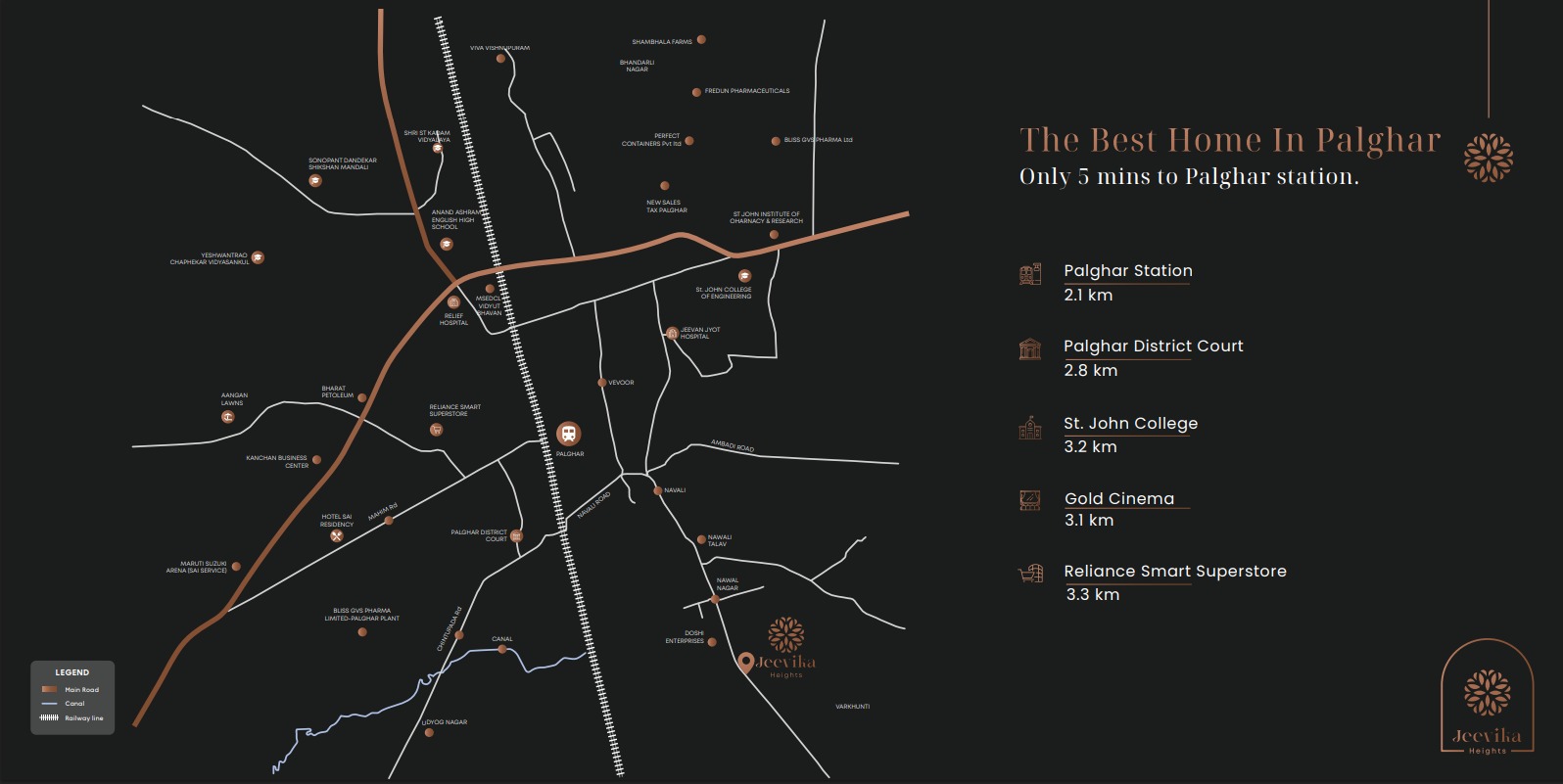 Jeevika Heights Location Map