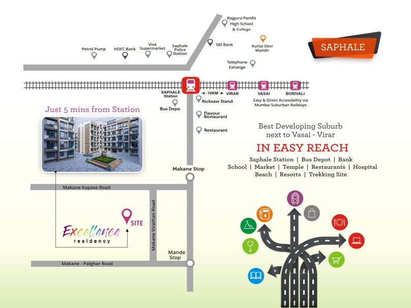 Saphale Location Map